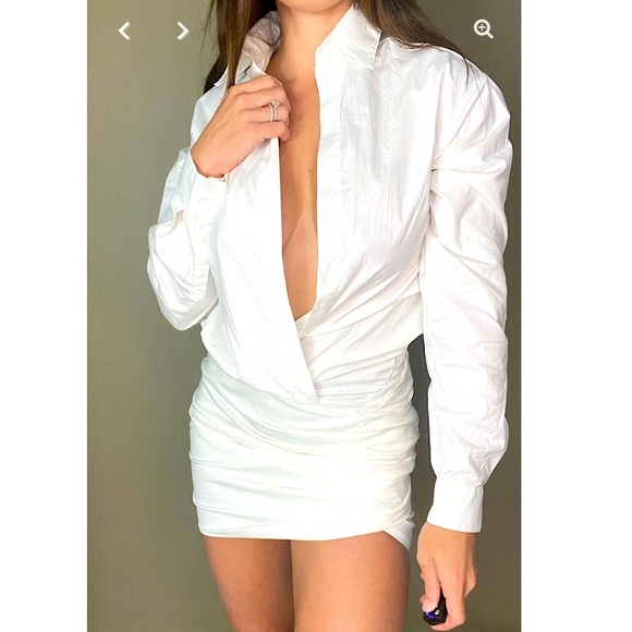 NWOT White shirt dress - Picture 3 of 6